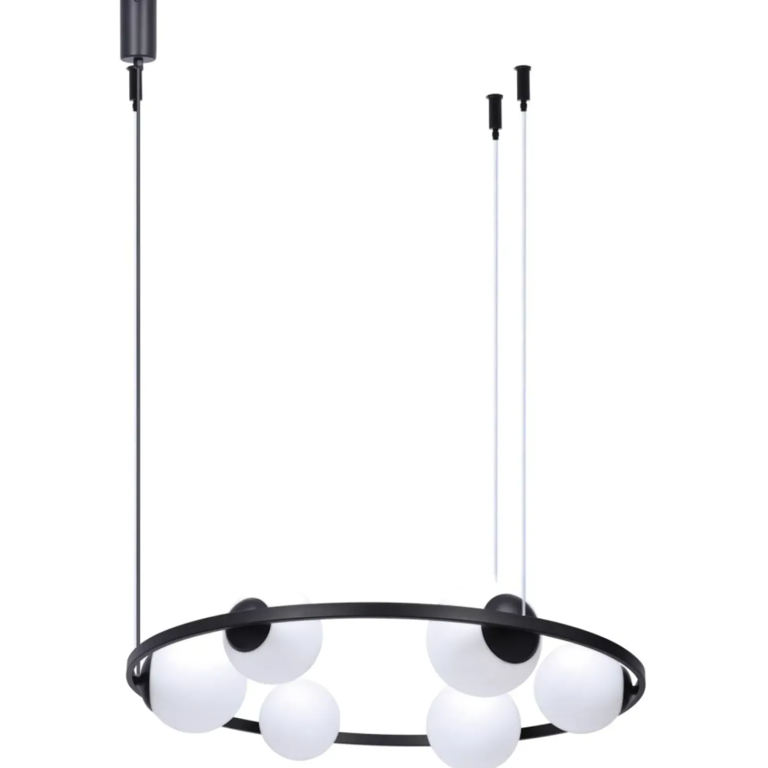 New Stylowa lampa wisząca z kloszami w dwóch rozmiarach 5007 z serii ORBIT Żyrandole Nowoczesne