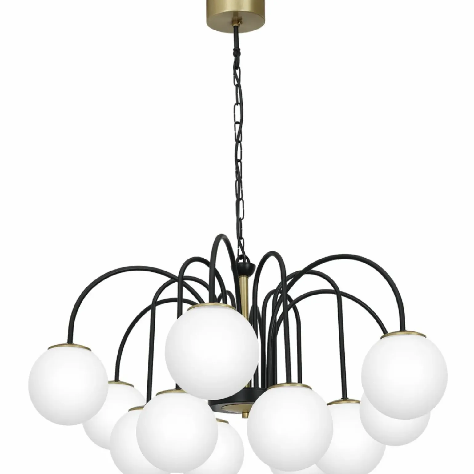 Outlet Stylowa lampa wisząca z mlecznymi kloszami LX 3201 z serii CAMBRIDGE Żyrandole Nowoczesne