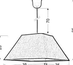 Sklep Kaja Stylowa lampa wisząca z m abażurem 31-03270 ROBIN | Kaja