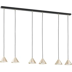 Cheap Stylowa lampa wisząca ze złotymi stożkami 1329/6 ELIT | Kaja Żyrandole Nowoczesne