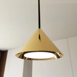 Cheap Stylowa lampa wisząca ze złotymi stożkami 1329/6 ELIT | Kaja Żyrandole Nowoczesne