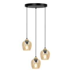 Hot Stylowa lampa wisząca ze złotymi elementami K-5606 z serii TULA Żyrandole Nowoczesne