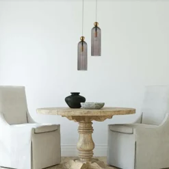 Online Stylowa lampa z dymionym kloszem LP-939/1P SMOKED z serii PIEGA | Kaja Żyrandole Nowoczesne