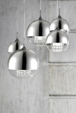 Outlet Stylowa lampa z okrągłymi kloszami P140-PL-170-5-N FERMI | Kaja Żyrandole Nowoczesne