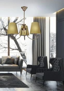 Sklep Kaja Stylowa lampa z plisowanymi abażurami 33-33970 MOZART | Kaja