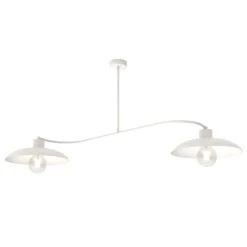 Sklep Kaja Stylowa lampa z szerokimi kloszami 1354/2 FOSTER 2 WHITE | Kaja