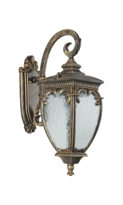 Sklep Kaja Stylowa lampa zewnętrzna, kinkiet w stylu retro O414WL-01GB FLEUR