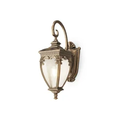 Sklep Kaja Stylowa lampa zewnętrzna, kinkiet w stylu retro O414WL-01GB FLEUR