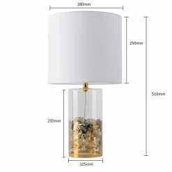 Sklep Kaja Stylowa lampka do eleganckiego salonu LP-818/1T WH z serii SUNFLOWER