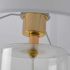 Sklep Kaja Stylowa lampka do eleganckiego salonu LP-818/1T WH z serii SUNFLOWER