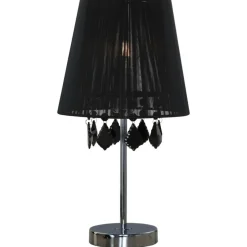 Sklep Kaja Stylowa lampka stołowa glamour LP-5005/1TS CZARNA MONA | Kaja