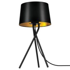Sklep Kaja Stylowa lampka stołowa w kolorze czarno-złotym K-4357 | Kaja