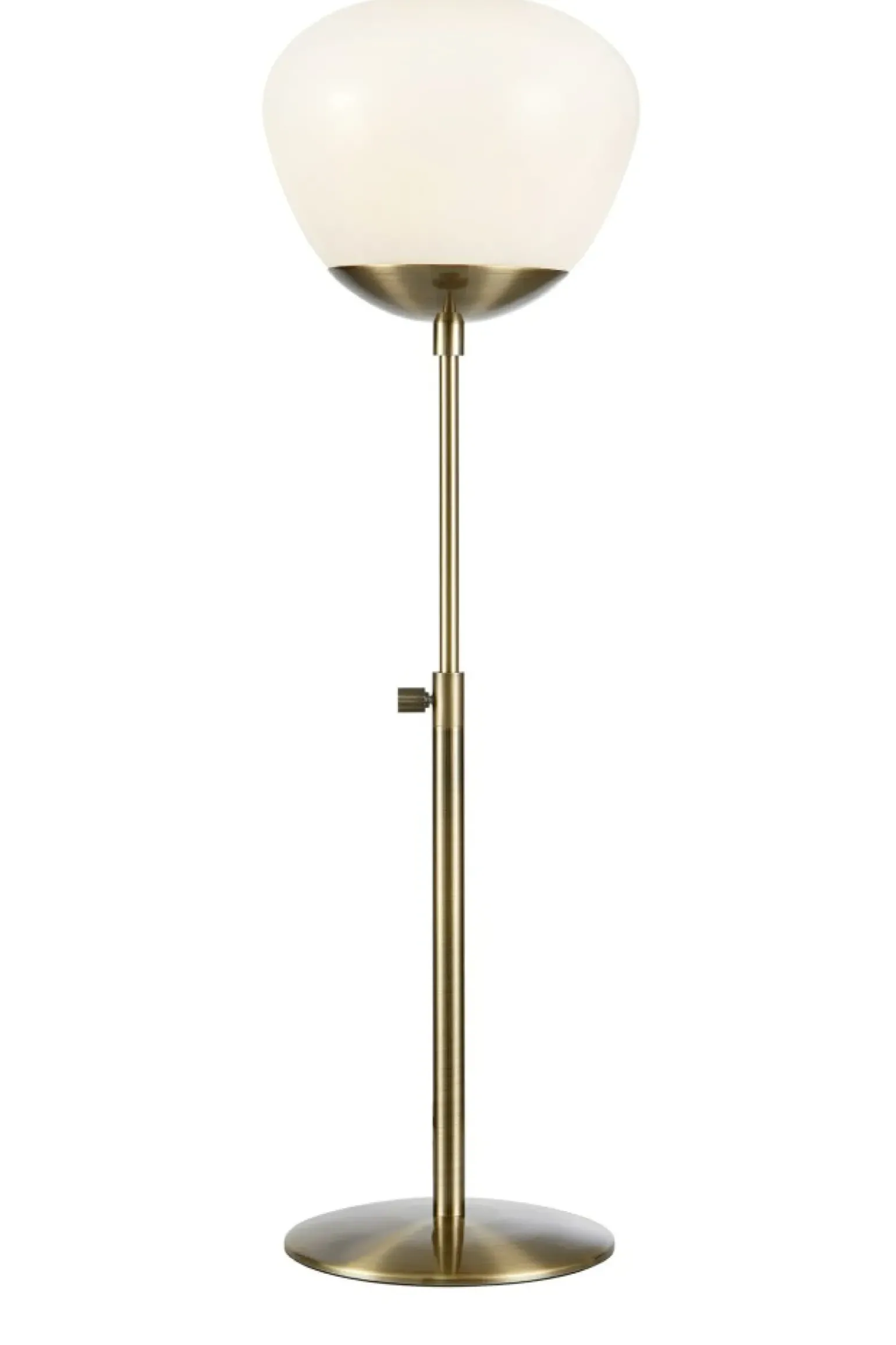 Sklep Kaja Stylowa lampka stołowa z białym kloszem, do salonu 108546 z serii RISE