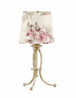 Sklep Kaja Stylowa lampka z kwiatowym abażurem JUP 1286 SARA | Kaja Oświetlenie