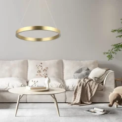 Best Sale Stylowa, ledowa lampa wisząca LP-033/1P S GD TRIANGLE z serii MIDWAY Żyrandole Nowoczesne