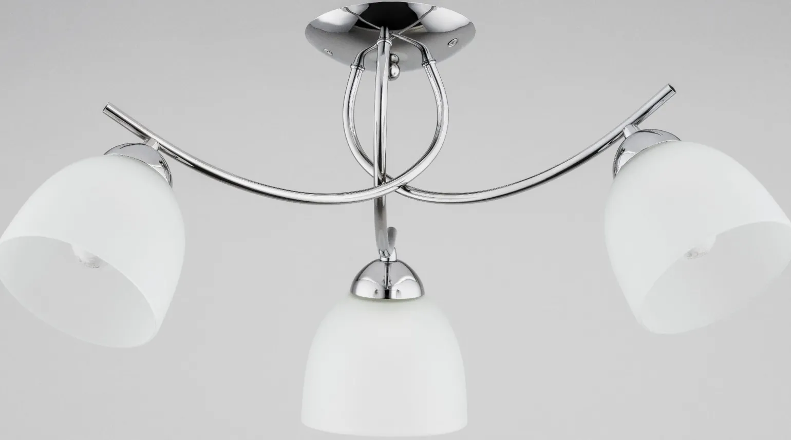 Sklep Kaja Stylowa, srebrna lampa z białymi kloszami AL 27563 MARISA | Kaja