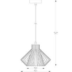 New Stylowa, złota lampa na regulowanym zwisie ZM A8080-GLD z serii DOLIA Żyrandole Nowoczesne