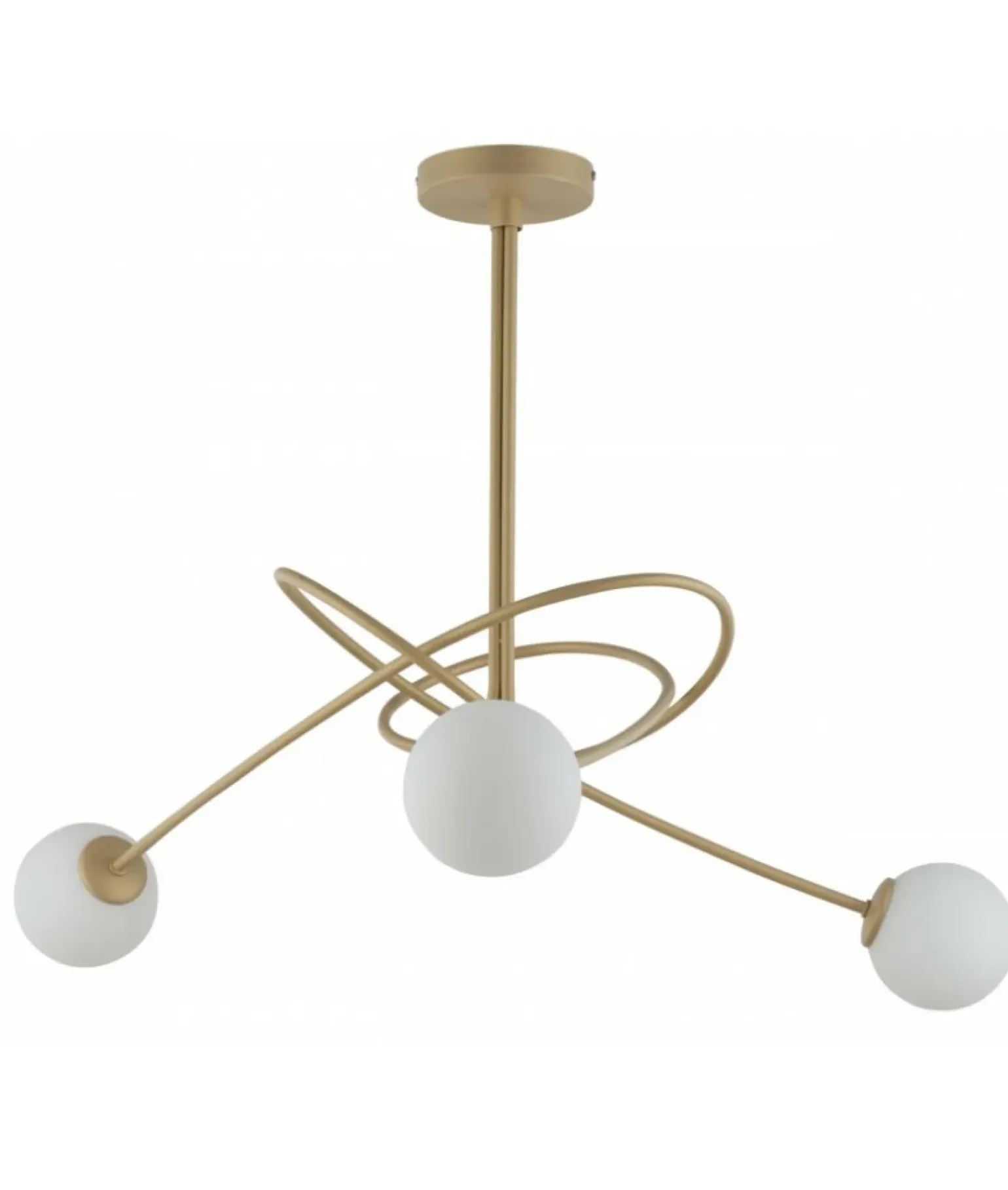 Cheap Stylowa, złota lampa sufitowa do sypialni SIG 33356 z serii VELVET Żyrandole Nowoczesne