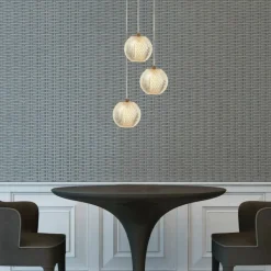 Shop Stylowa, złota lampa wisząca z kloszami LP-2202/3P GD DIAMOND | Kaja Żyrandole Nowoczesne