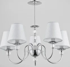 Sklep Kaja Stylowy chromowany żyrandol z abażurami AL 16715 | Kaja