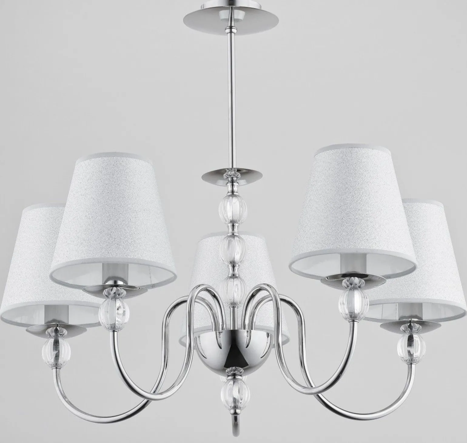 Sklep Kaja Stylowy chromowany żyrandol z abażurami AL 16715 | Kaja