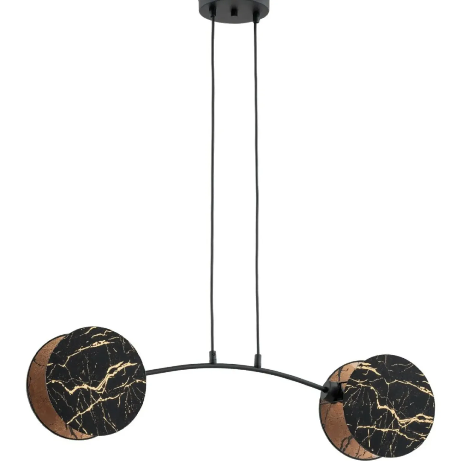 Best Sale Stylowy, czarno-złoty żyrandol do sypialni 1327/2 MOTIF | Kaja Żyrandole Nowoczesne