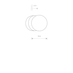 Sklep Kaja Stylowy kinkiet ścienny, idealny do sypialni 8057 | Kaja Oświetlenie