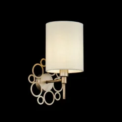 Sklep Kaja Stylowy kinkiet do klasycznej sypialni H007WL-01G ANNA | Kaja