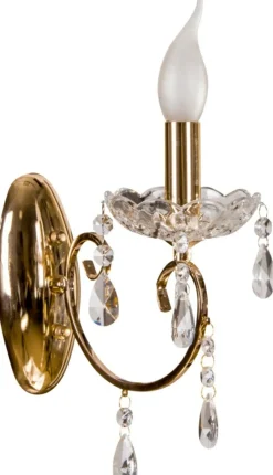 Sklep Kaja Stylowy kinkiet świecznik glamour 21-97609 AURORA | Kaja Oświetlenie