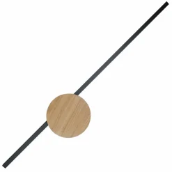 Sklep Kaja Stylowy kinkiet z listwą LED i drewnianą tarczą TK 1441 serii JAVA II