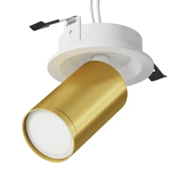 Sklep Kaja Stylowy reflektor podtynkowy ze złotą tubą C048CL-U-1WMG - FOCUS S