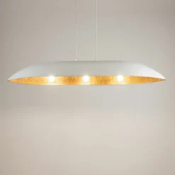 Store Stylowy, szeroki żyrandol nad wyspę kuchenną SIG 40638 GONDOLA | Kaja Żyrandole Nowoczesne