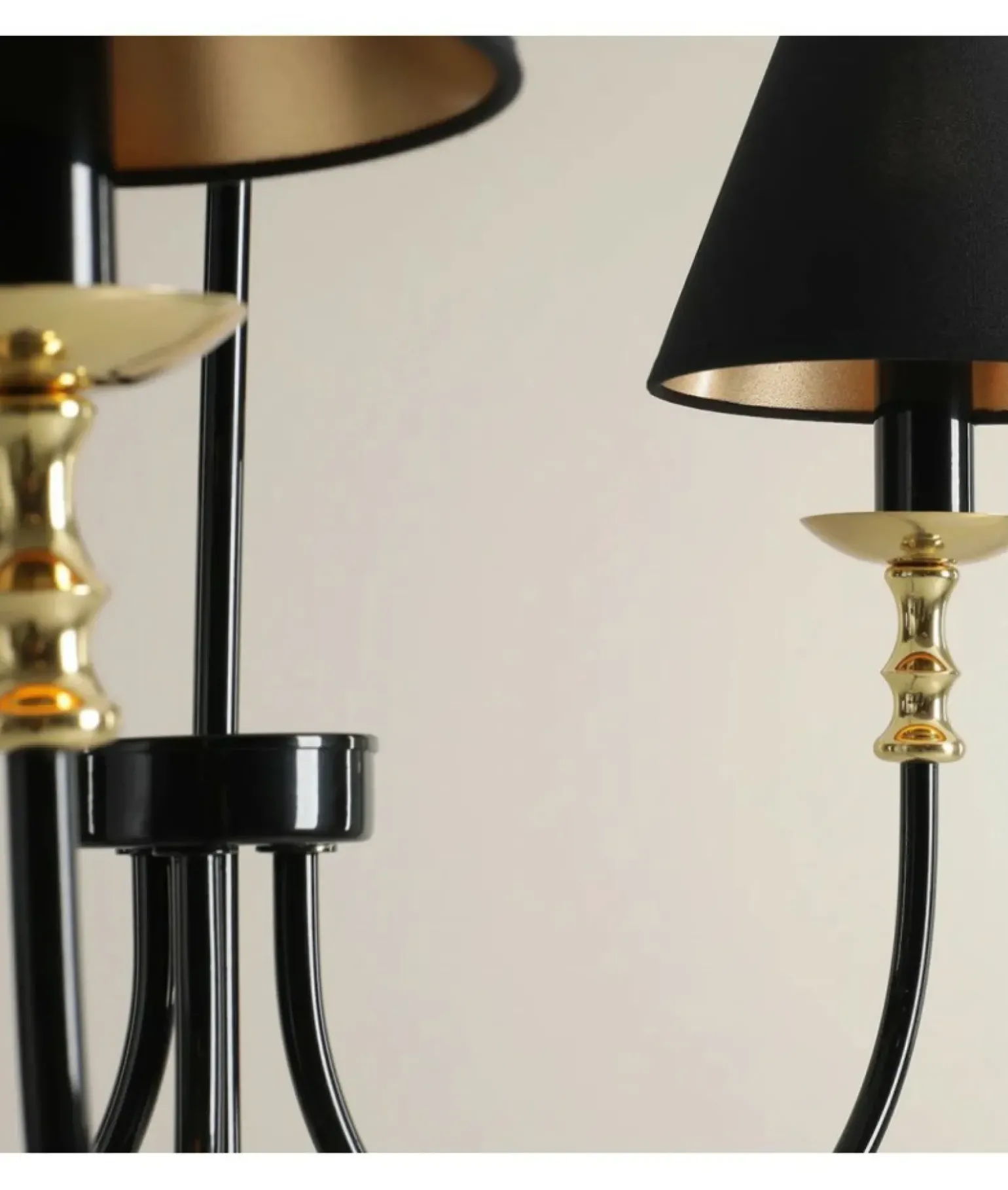 Sklep Kaja Stylowy żyrandol ze złotymi dodatkami 1118E_1 z serii ROMA | Kaja