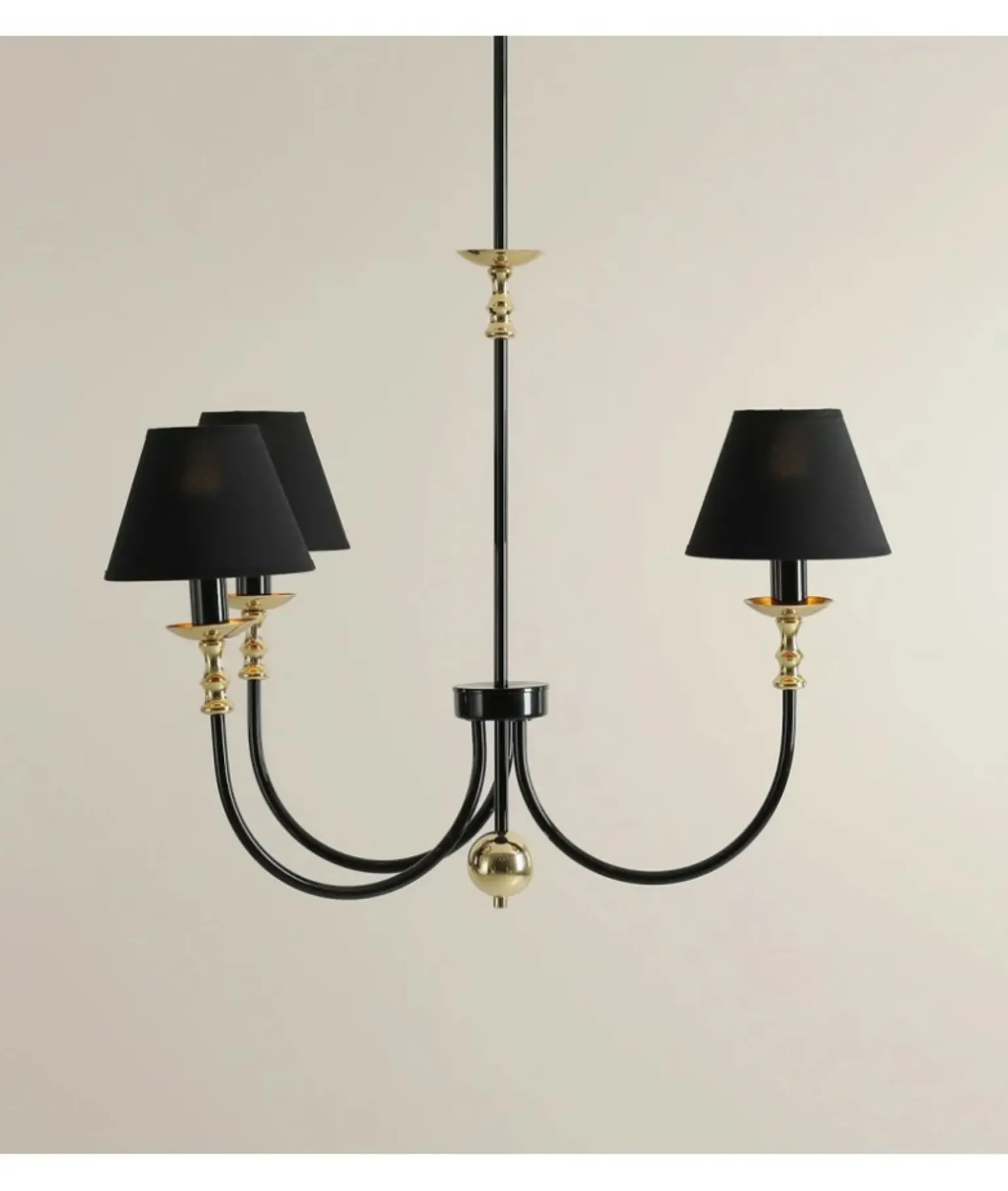 Sklep Kaja Stylowy żyrandol ze złotymi dodatkami 1118E_1 z serii ROMA | Kaja