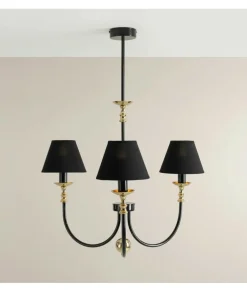 Sklep Kaja Stylowy żyrandol ze złotymi dodatkami 1118E_1 z serii ROMA | Kaja