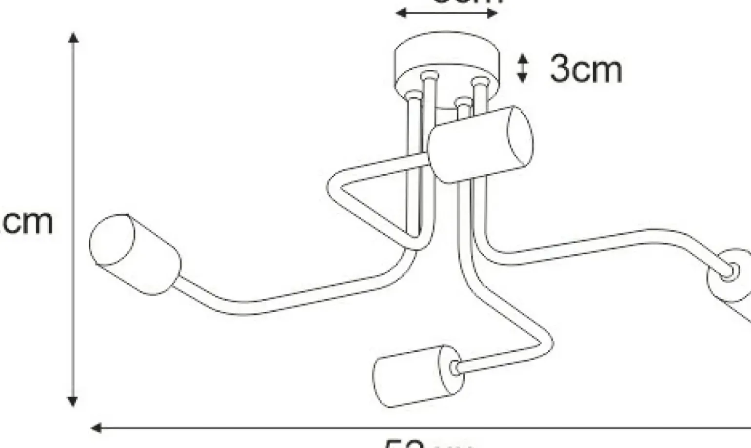 Best Sale Symetryczna czarna lampa sufitowa do salonu K-4942 | Kaja Oświetlenie Żyrandole Nowoczesne