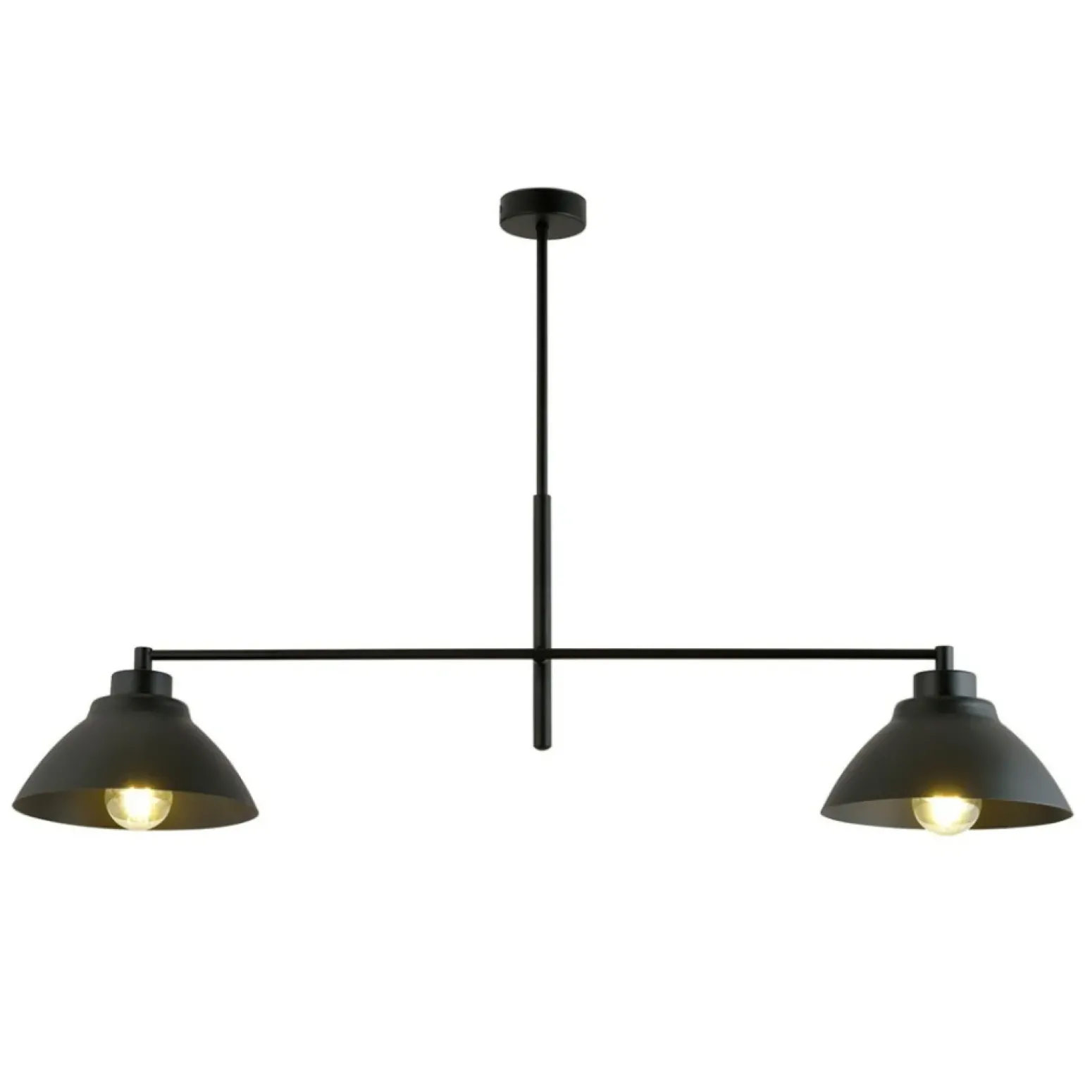 Best Symetryczna, podwójna lampa sufitowa z metalu 1211/2 z serii MAVERICK Żyrandole Nowoczesne