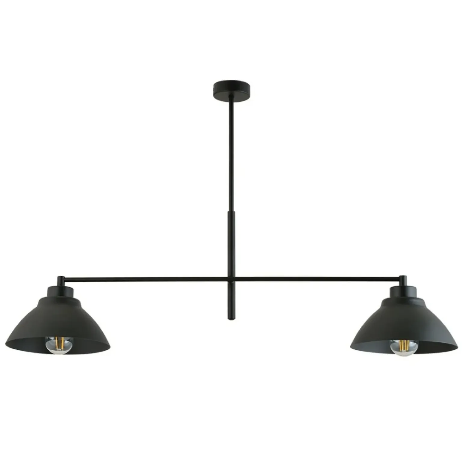 Best Symetryczna, podwójna lampa sufitowa z metalu 1211/2 z serii MAVERICK Żyrandole Nowoczesne