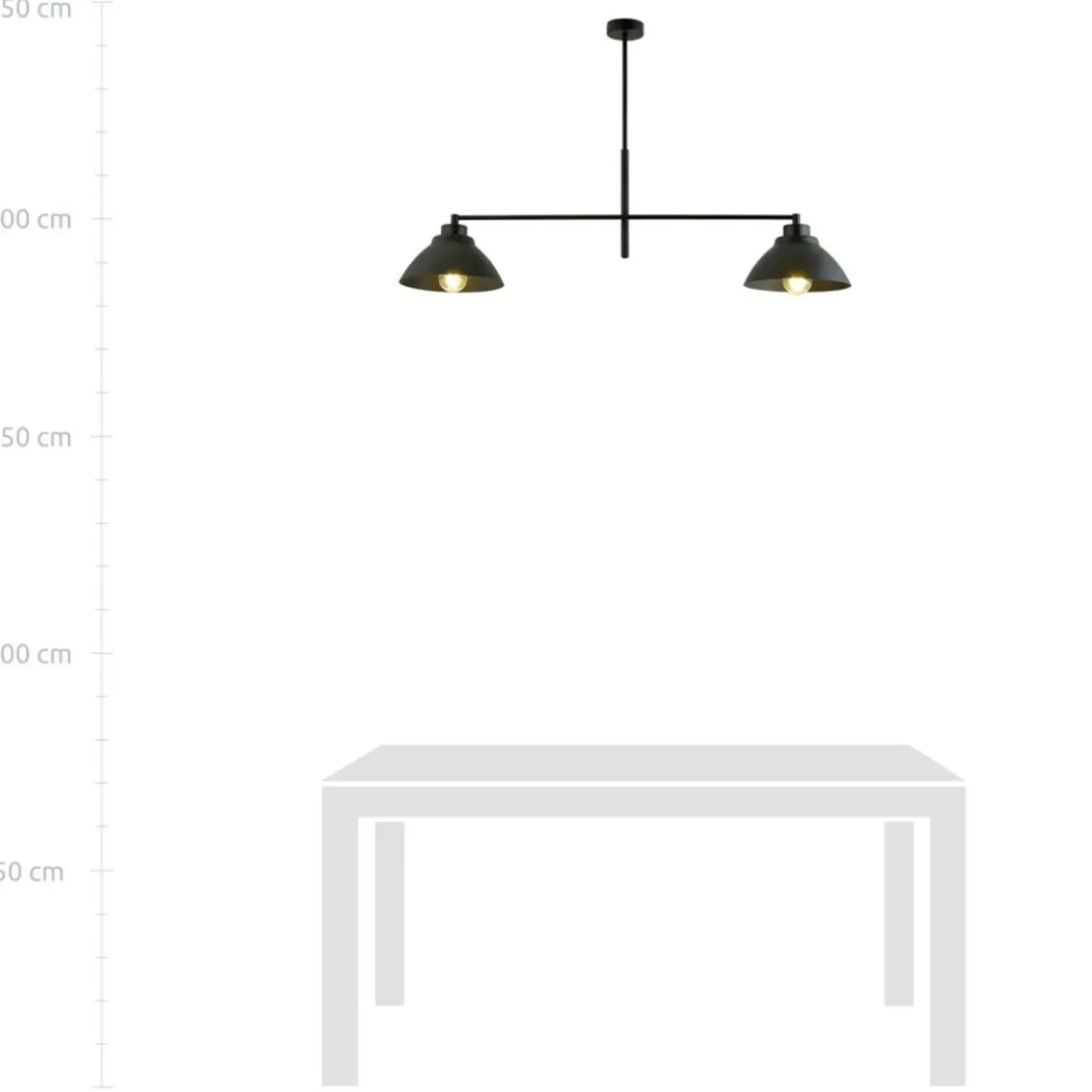 Best Symetryczna, podwójna lampa sufitowa z metalu 1211/2 z serii MAVERICK Żyrandole Nowoczesne