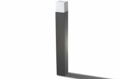 Sklep Kaja Szara lampa ogrodowa stojąca słupek 70cm AZ4359 SORANO | Kaja
