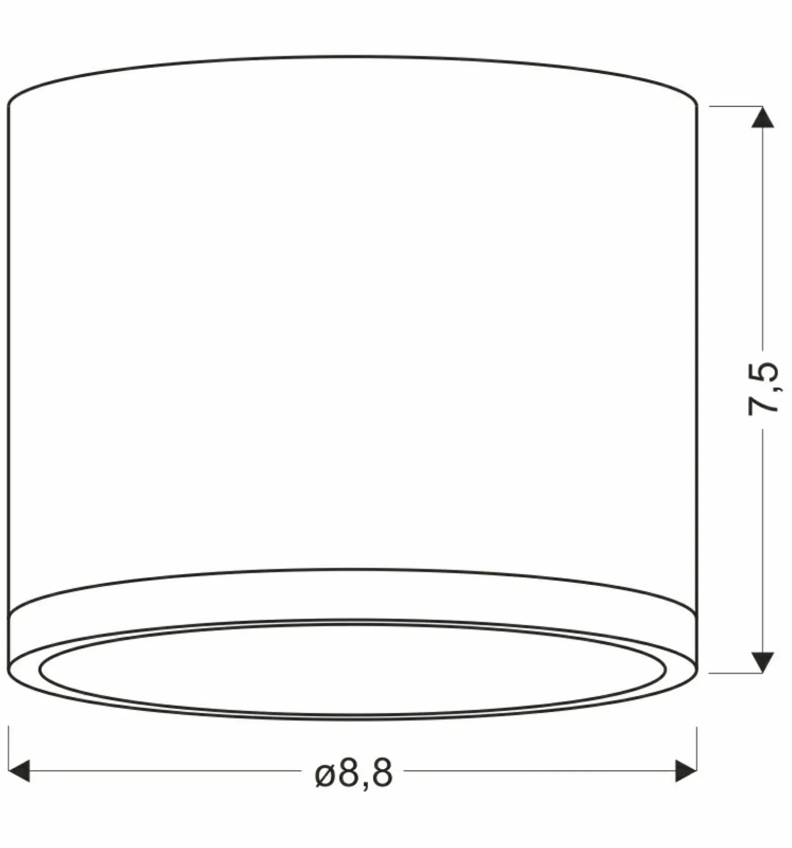 Sklep Kaja Szara lampa spot z drewnianą obwódką 2275925 TUBA | Kaja Oświetlenie
