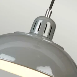 Clearance Szara lampa wisząca, regulowana FRANKLIN-P-GY z serii FRANKLIN Żyrandole Nowoczesne