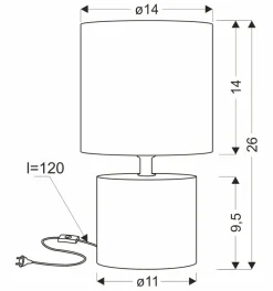 Sklep Kaja Szara lampka nocna do klasycznej sypialni 41-24398 z serii DINA | Kaja Oświetlen