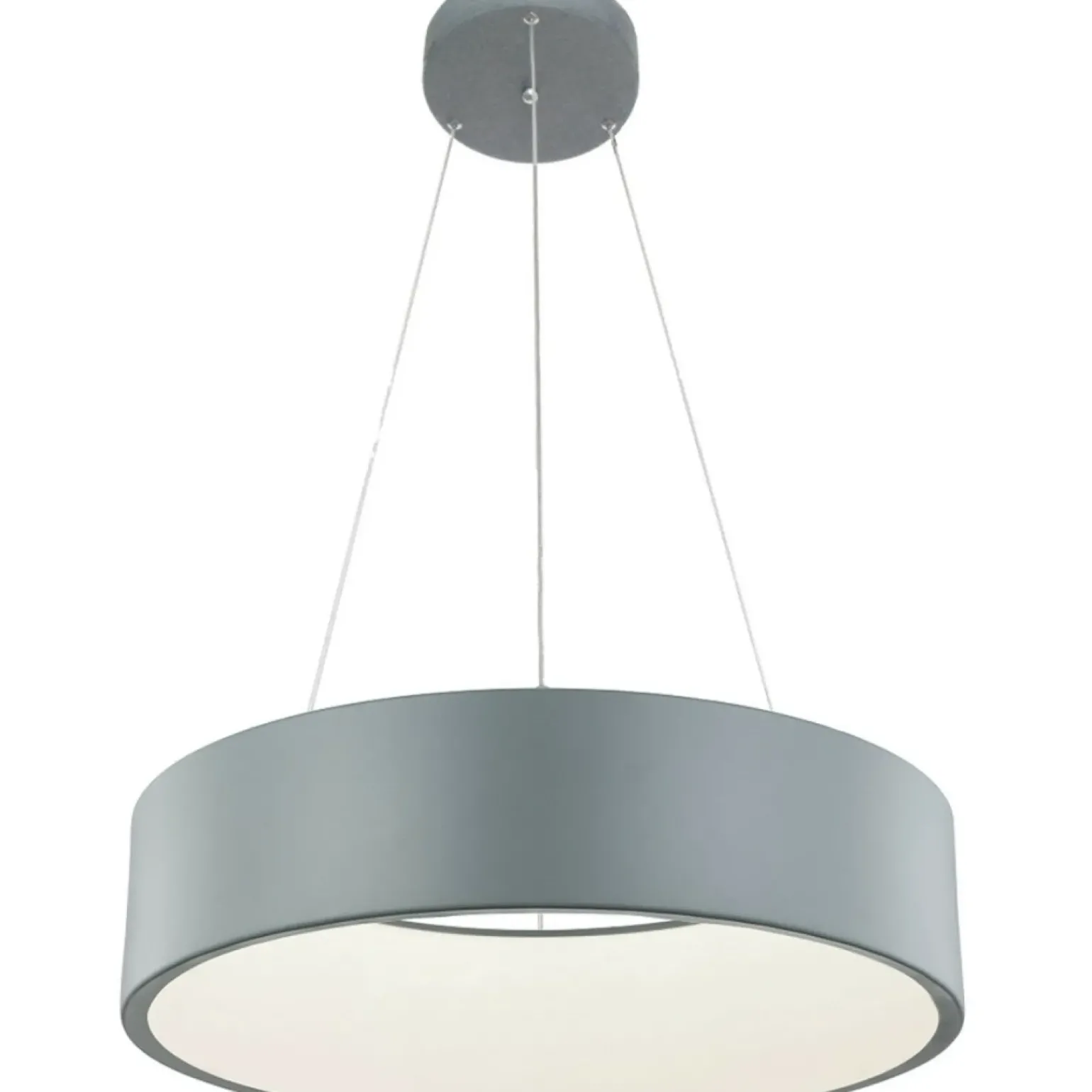 Hot Szara, ledowa obręcz wisząca LP-622/1P GREY MALAGA | Kaja Oświetlenie Żyrandole Nowoczesne
