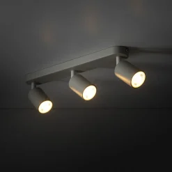 Store Szara listwa sufitowa z 3 reflektorami TK 10242 LIVIA GRAY | Kaja Żyrandole Nowoczesne