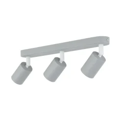 Store Szara listwa sufitowa z 3 reflektorami TK 10242 LIVIA GRAY | Kaja Żyrandole Nowoczesne