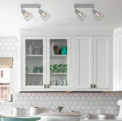 Fashion Szara listwa sufitowa z reflektorami K-4585 MIKA GRAY | Kaja Żyrandole Nowoczesne