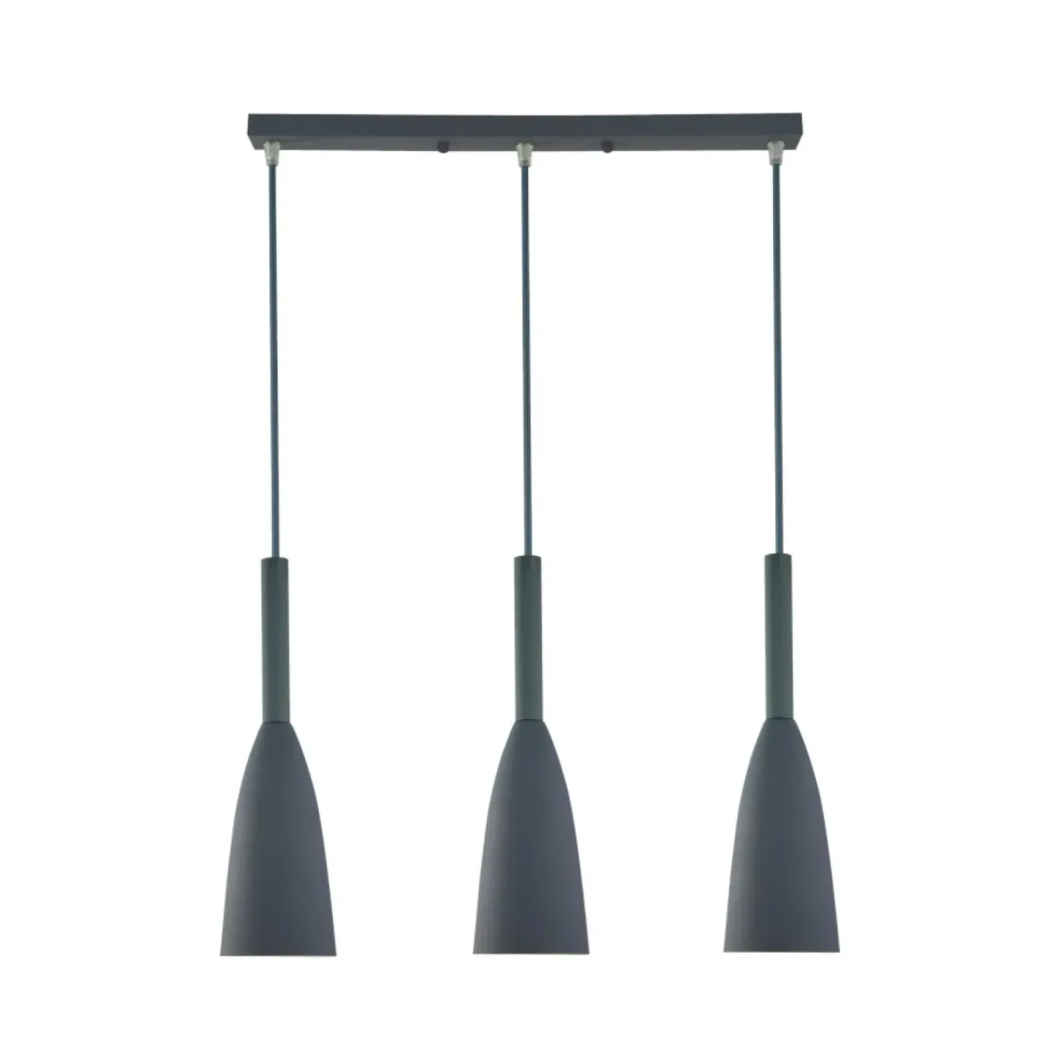 Shop Szara, minimalistyczna lampa wisząca LP-181/3L GR SOLIN | Kaja Żyrandole Nowoczesne