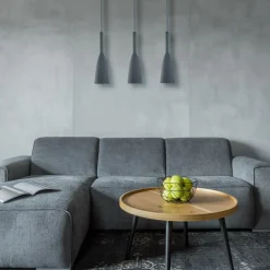 Shop Szara, minimalistyczna lampa wisząca LP-181/3L GR SOLIN | Kaja Żyrandole Nowoczesne