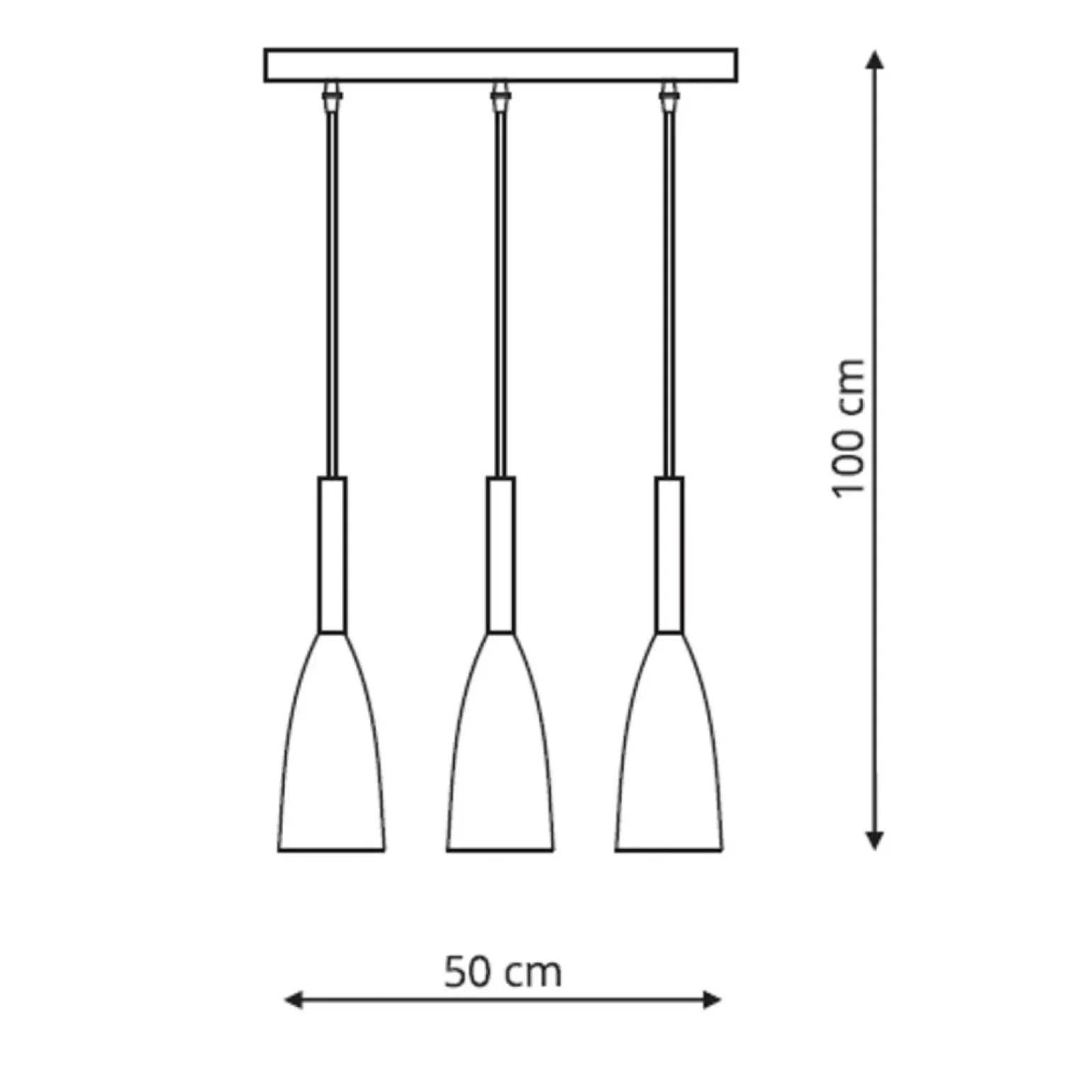 Shop Szara, minimalistyczna lampa wisząca LP-181/3L GR SOLIN | Kaja Żyrandole Nowoczesne